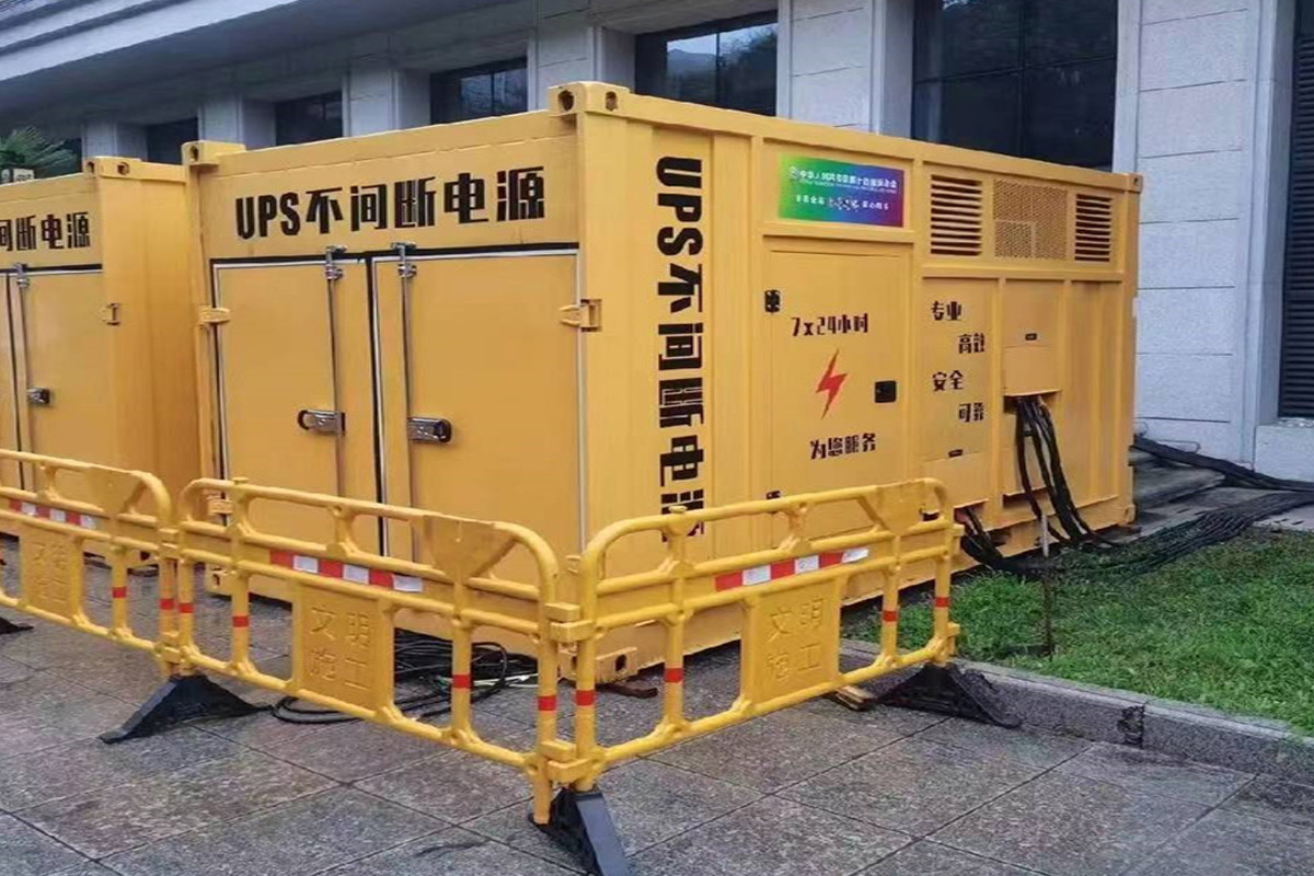 昌平发电机租赁施工现场