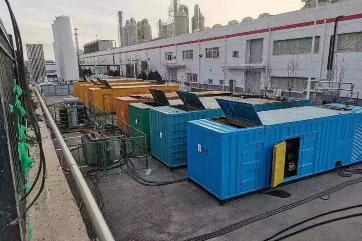 昌平发电机租赁施工现场
